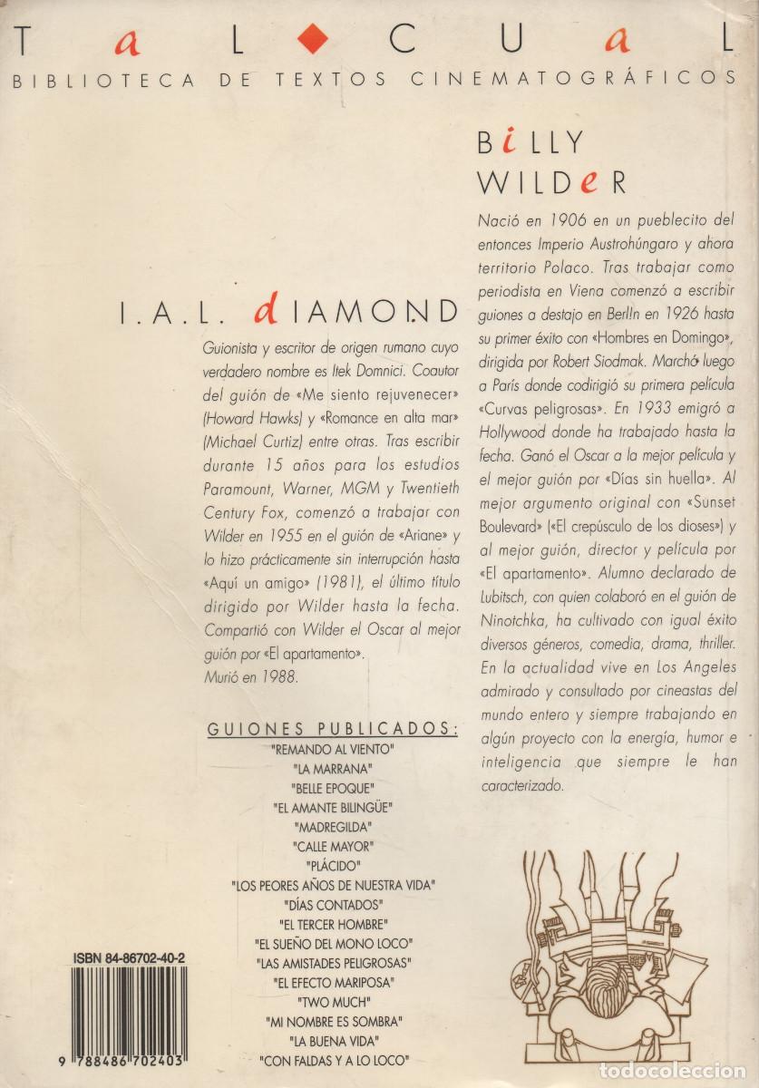 Libros de segunda mano: El apartamento. Billy Wilder/I.A.L. Diamond. Plot. 1998. - Foto 2