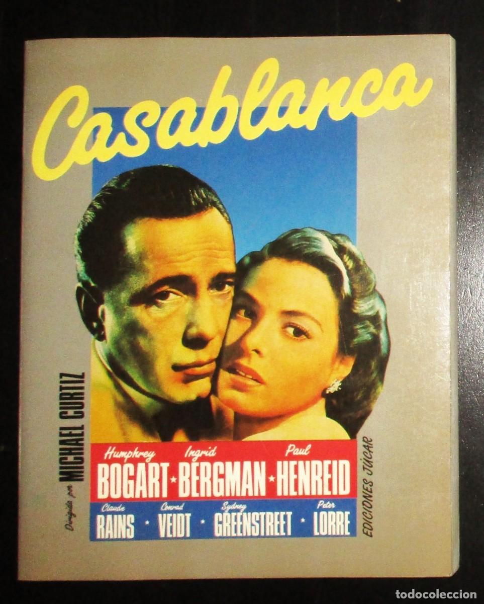 Libros de segunda mano: CASABLANCA EN M&Aacute;S DE 1.400 FOTOGRAMAS. EDICIONES J&Uacute;CAR, 1986. PRIMERA EDICI&Oacute;N.