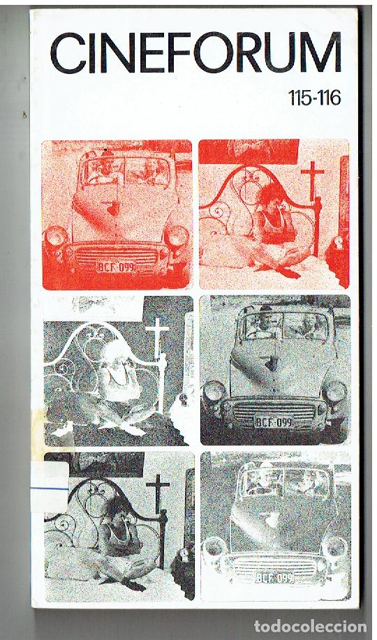 Libros de segunda mano: CINEFORUM. N&ordm; 115-116. RIVISTA MENSILE DI CULTURA CINEMATOGR&Aacute;FICA. N&ordm;. DOBLE). 1974,(P/C8)