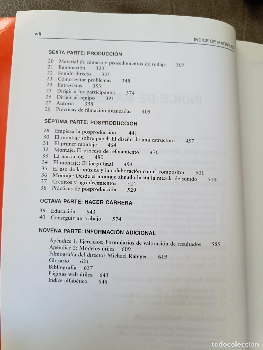 Libros de segunda mano: TRATADO DIRECCION DE DOCUMENTALES. RABIGER, MICHAEL. OMEGA. CINE. - Foto 8