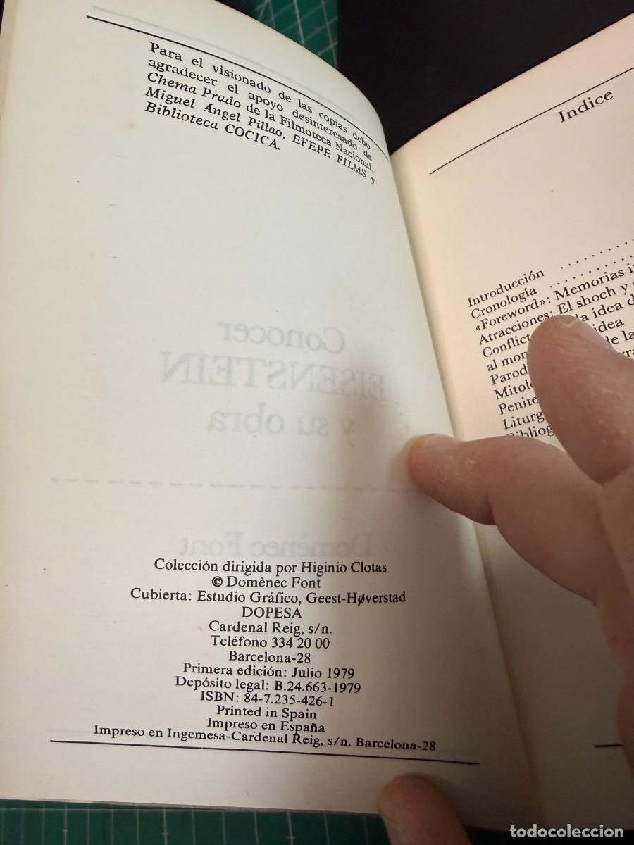 Libros de segunda mano: Conocer Eisenstein y su obra - Dom&egrave;nec Font - Foto 3