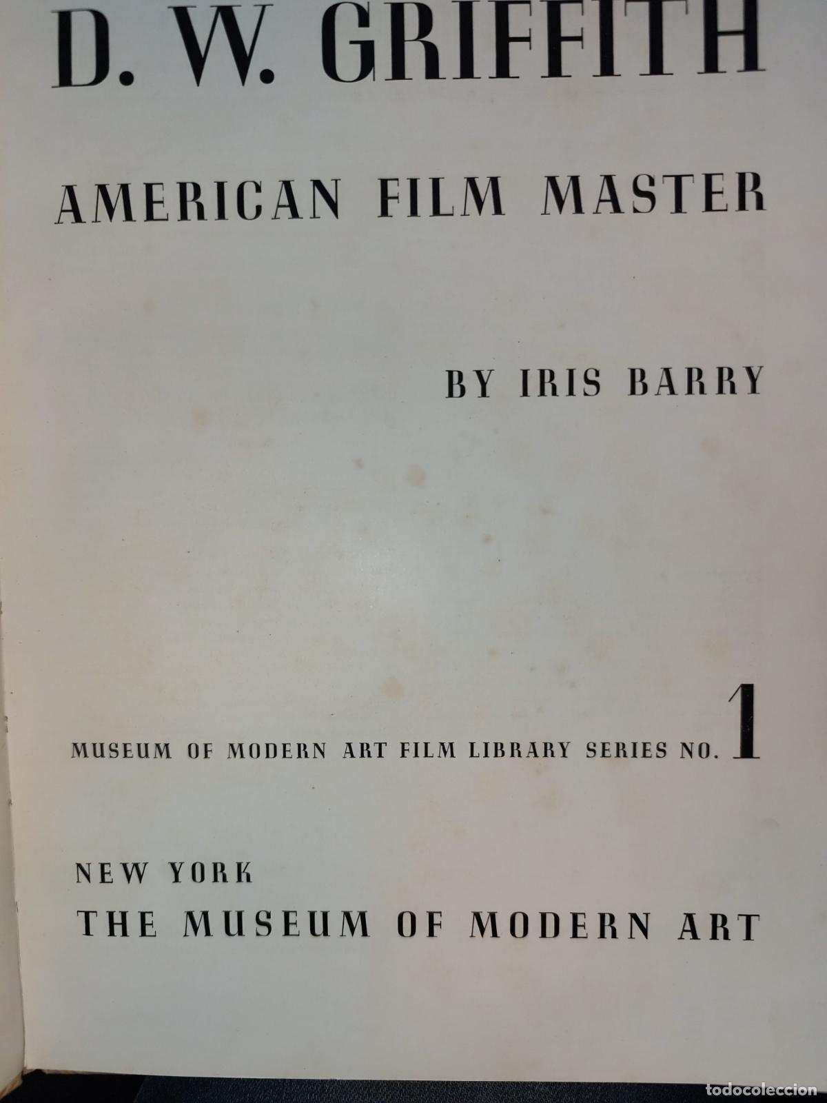 Libros de segunda mano: D. W. GRIFFITH. AMERICAN FILM MASTER. IRIS BARRY - Foto 2