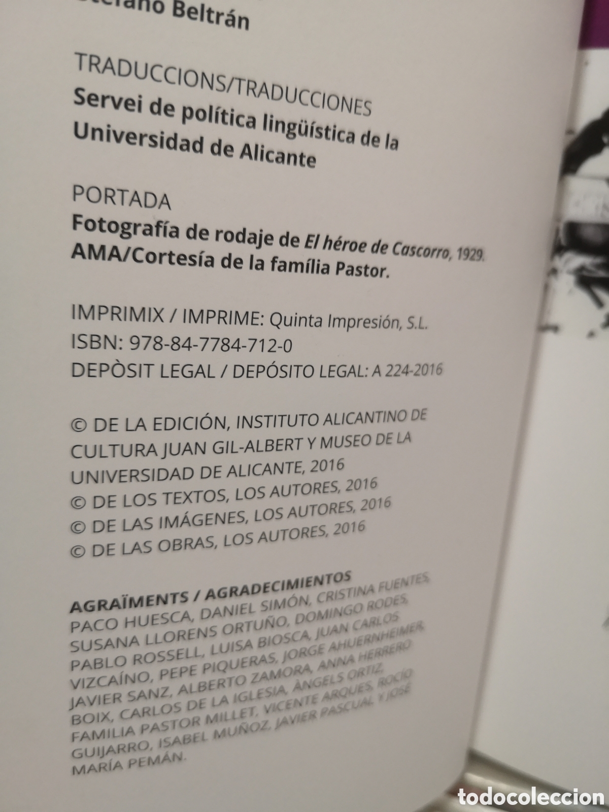 Libros de segunda mano: ALICANTE SE RUEDA (1902-2014) - CINE - Foto 5