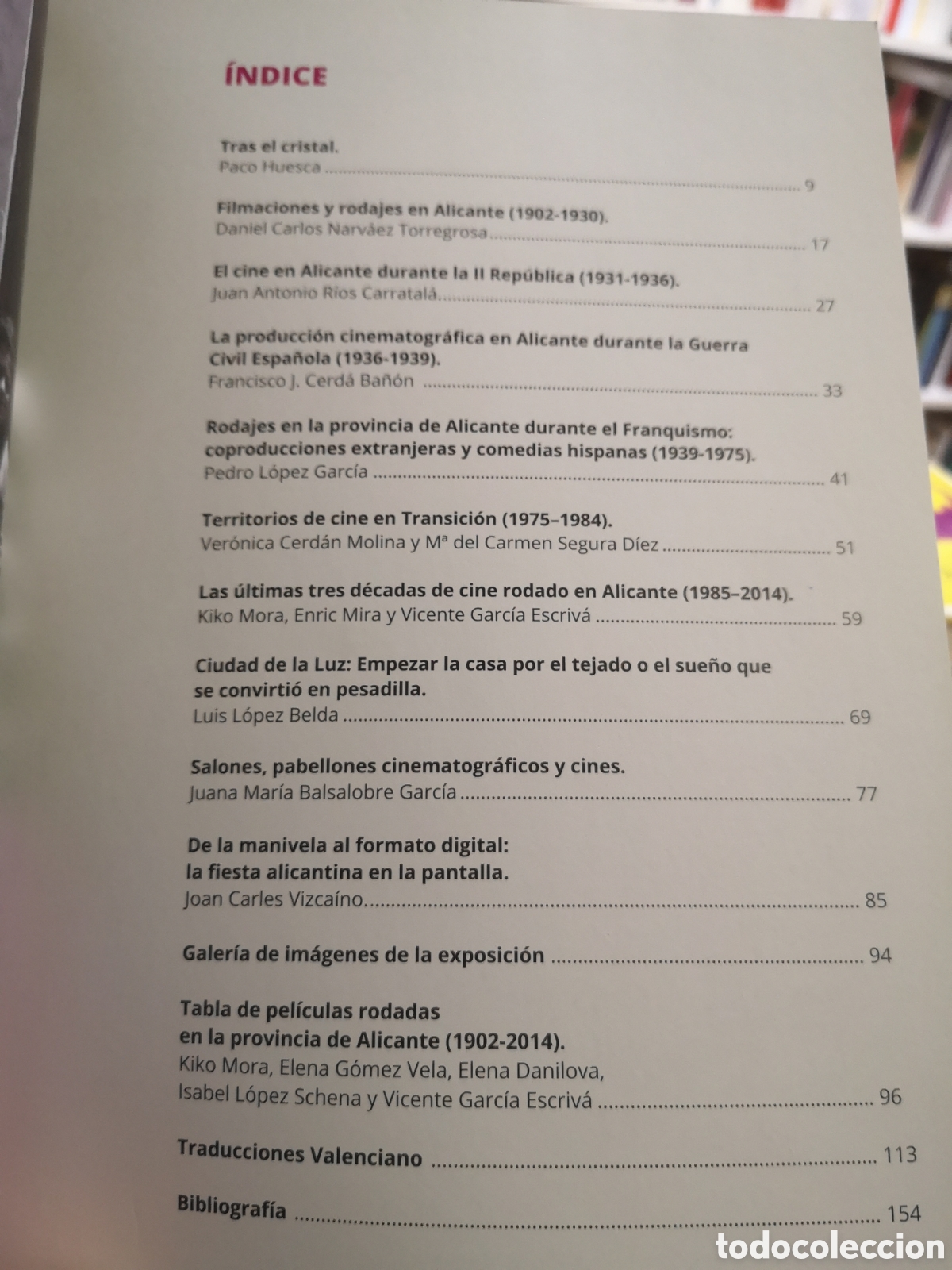 Libros de segunda mano: ALICANTE SE RUEDA (1902-2014) - CINE - Foto 6