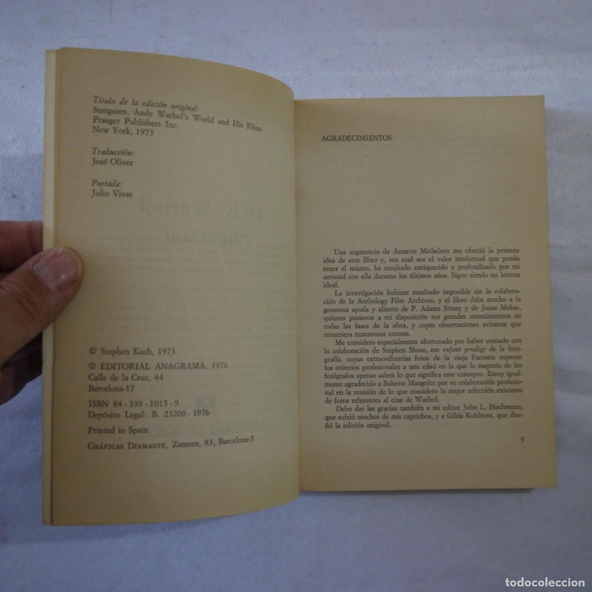 Libros de segunda mano: ANDY WARHOL SUPERSTAR - STEPHEN KOCH - ANAGRAMA - 1976 - Foto 4