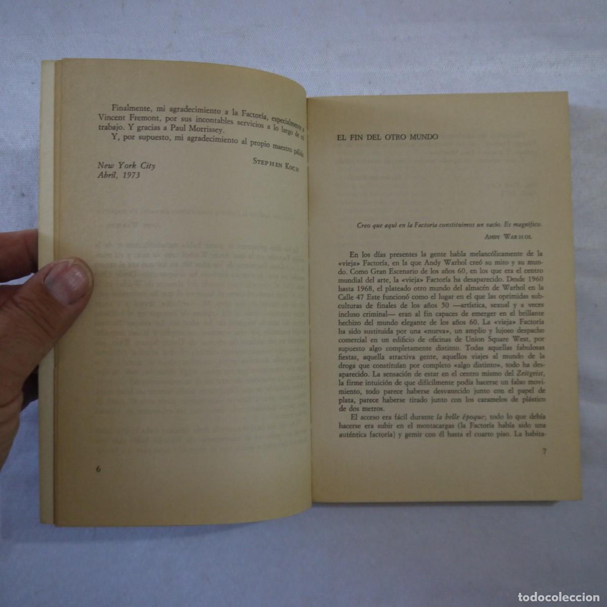 Libros de segunda mano: ANDY WARHOL SUPERSTAR - STEPHEN KOCH - ANAGRAMA - 1976 - Foto 5