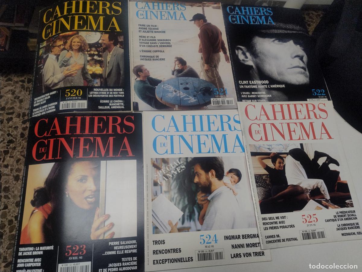 Libros de segunda mano: Lote 11 revistas Cahiers du Cin&eacute;ma. A&ntilde;o 1998 completo. -