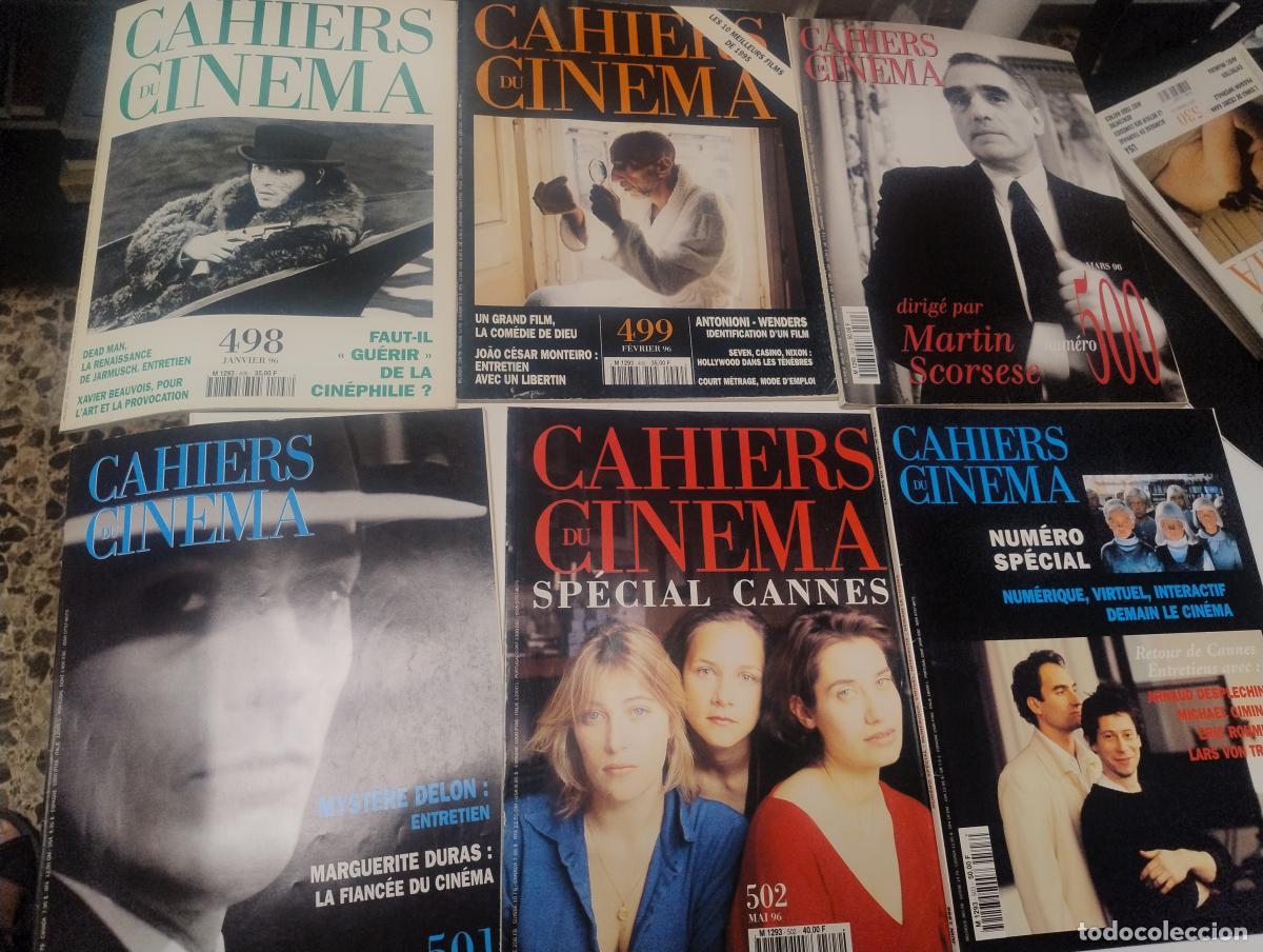 Libros de segunda mano: Lote 11 revistas Cahiers du Cin&eacute;ma. A&ntilde;o 1996 completo -