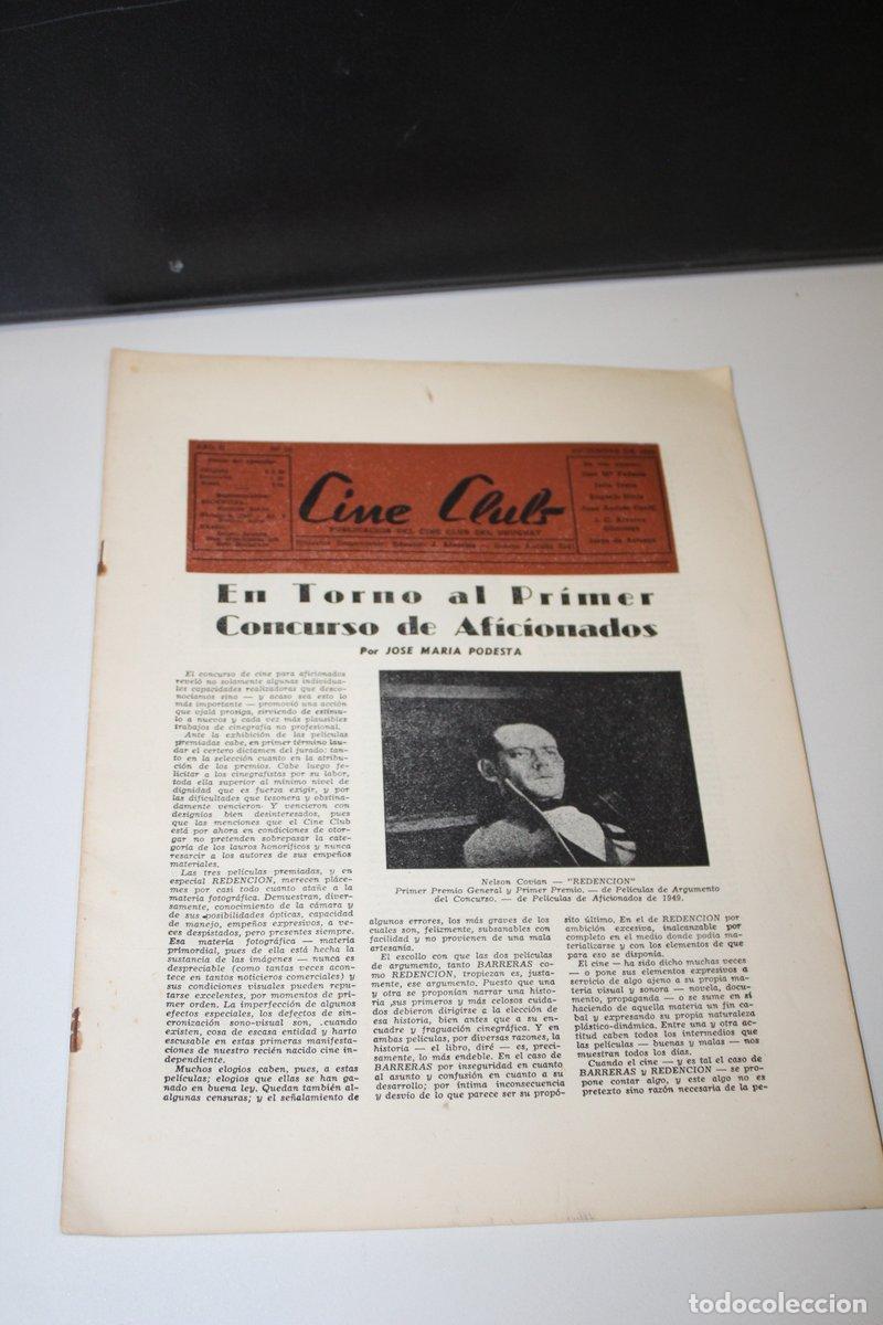 Gebrauchte B&uuml;cher: Cine Club. Publicaci&oacute;n del Cine Club del Uruguay. A&ntilde;o II, n&ordm; 10. Diciembre 1949. - Vv.aa.