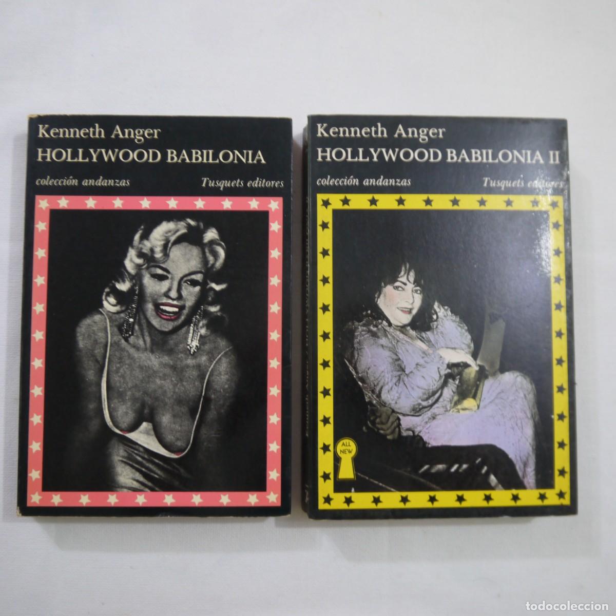 Libros de segunda mano: HOLLYWOOD BABILONIA 1 Y 2 - KENNETH ANGER - TUSQUETS EDITORES - 1985 - 1.&ordf; EDICI&Oacute;N