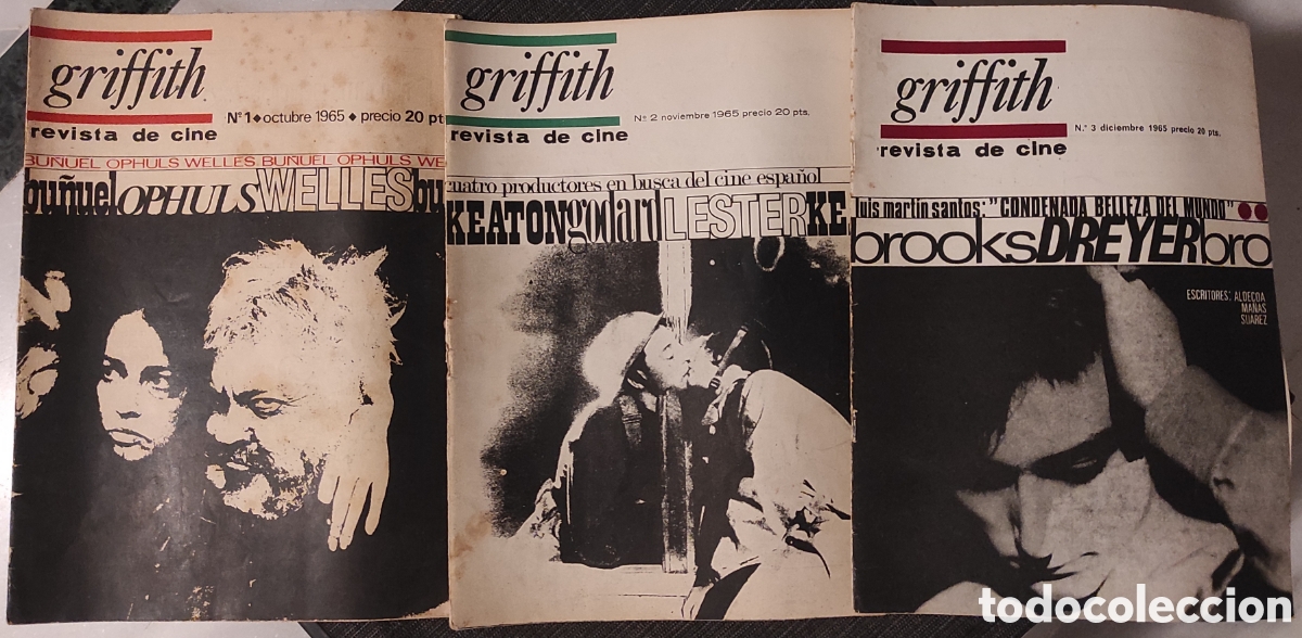 Libros de segunda mano: Revistas de Cine Griffith. 3 n&uacute;meros 1965