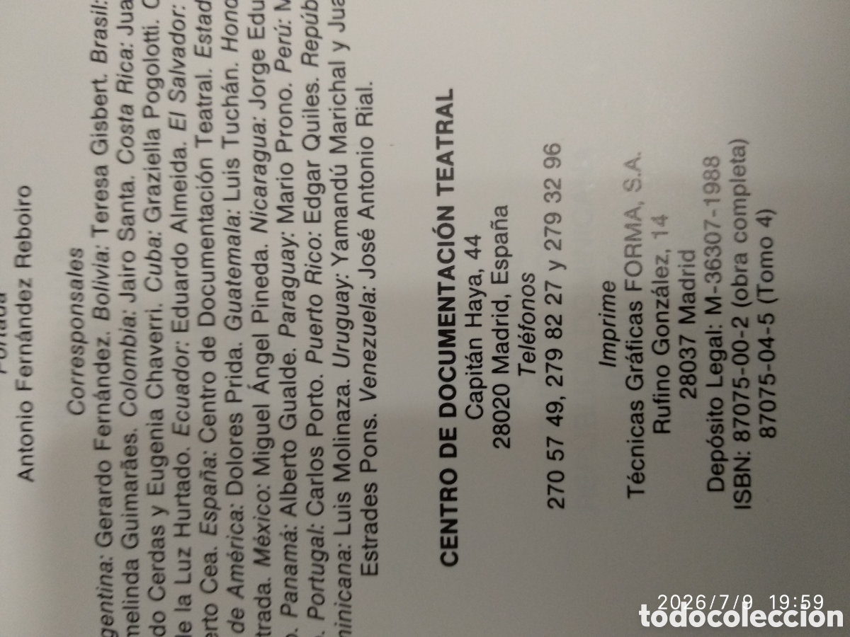 Libros de segunda mano: Escenario de dos mundos: inventario teatral - Foto 12