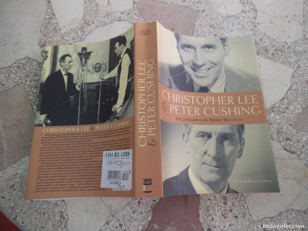 Libros de segunda mano: christopher lee & peter cushing, juan manuel corral, los caballeros del terror britanico, con fotos