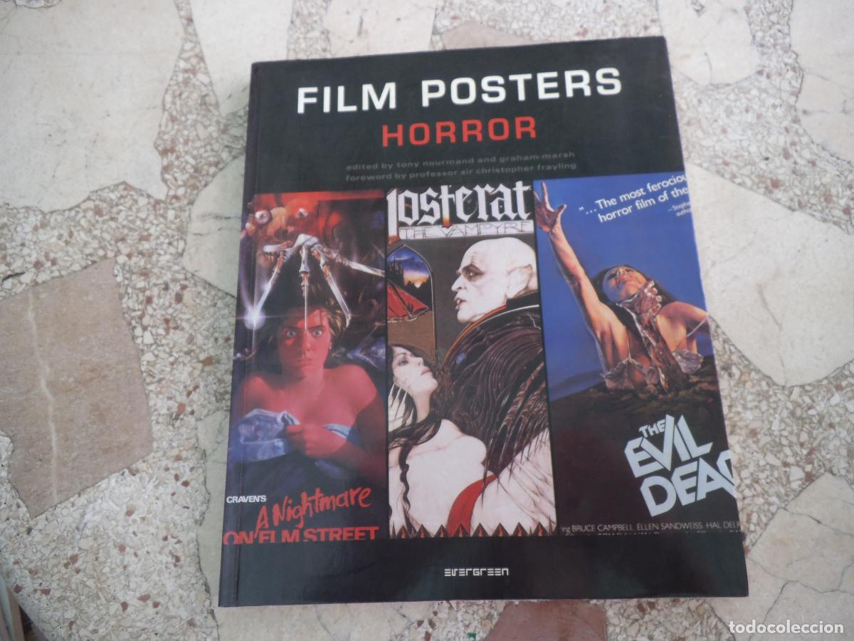 Libros de segunda mano: film poster horror, evercreen, en ingles, libro de programas de cine en color, tony nourmand