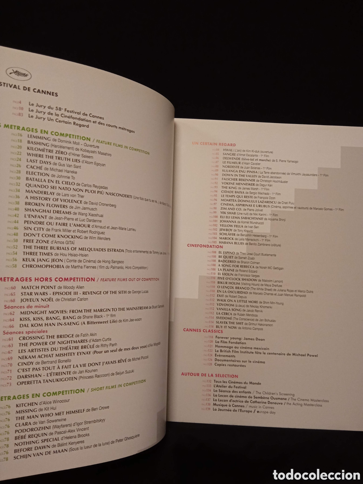 Libros de segunda mano: PROGRAMME OFFICIEL FESTIVAL DE CANNES PROGRAMA OFICIAL 2005 - Foto 4