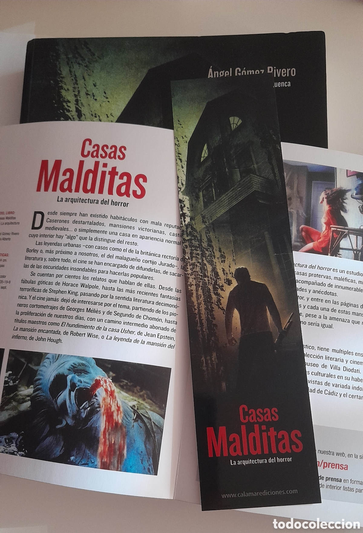 Libros de segunda mano: CASAS MALDITAS.LA ARQUITECTURA DEL HORROR. ANGEM GOMEZ RIVERO. CALAMAR EDICIONES