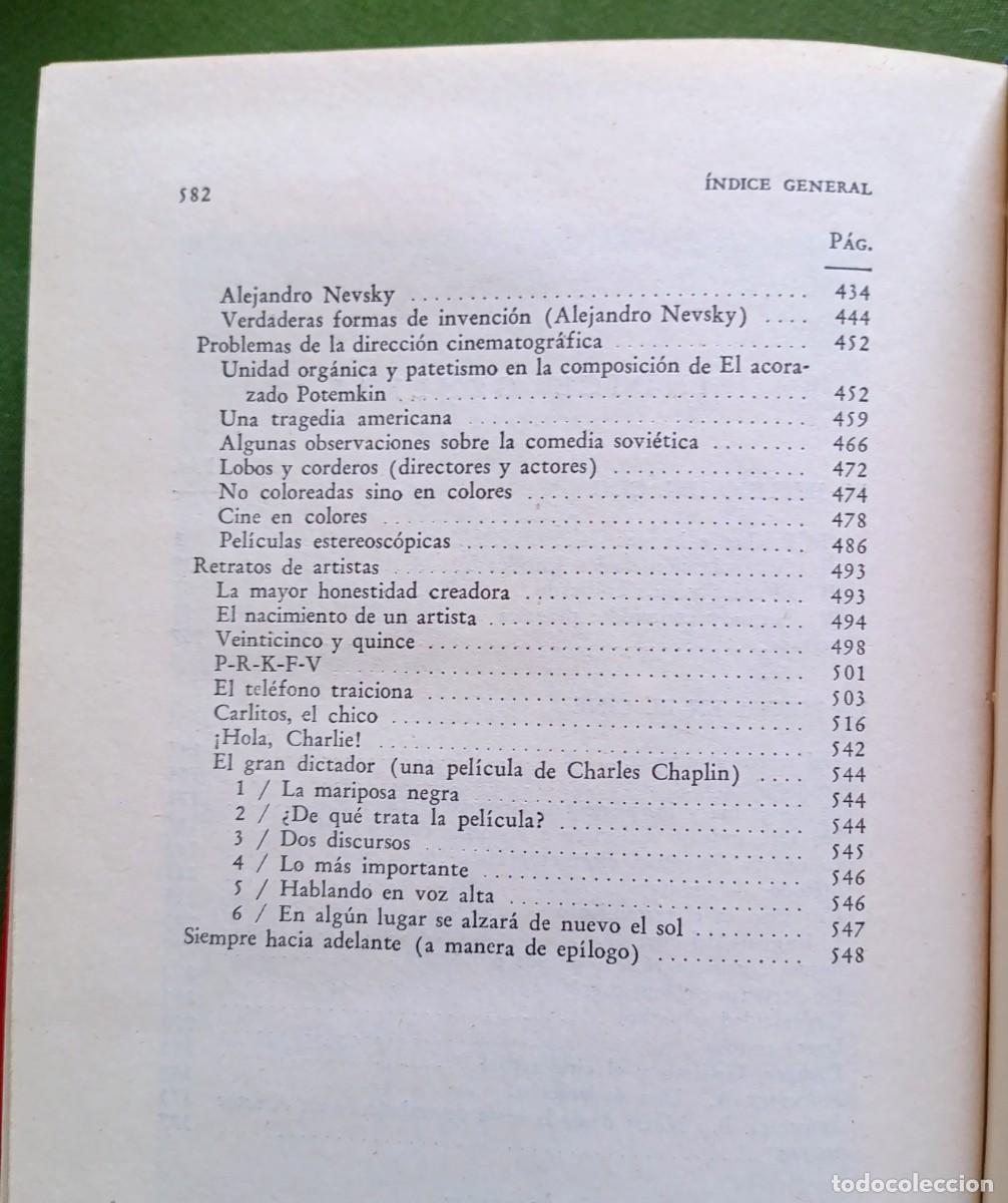 Libros de segunda mano: SERGUEI EISENSTEIN - EL SENTIDO DEL CINE - LA FORMA... - PROBLEMAS DE LA COMPOSICI&Oacute;N - NOTAS... - Foto 4