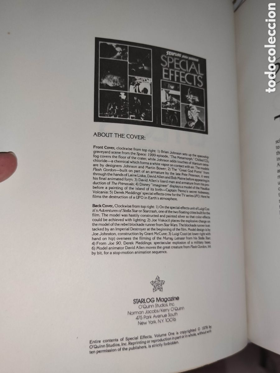 Libros de segunda mano: Libro - Starlog Photo Guidebook Special Effects Vol 1 - Importacion - Foto 8