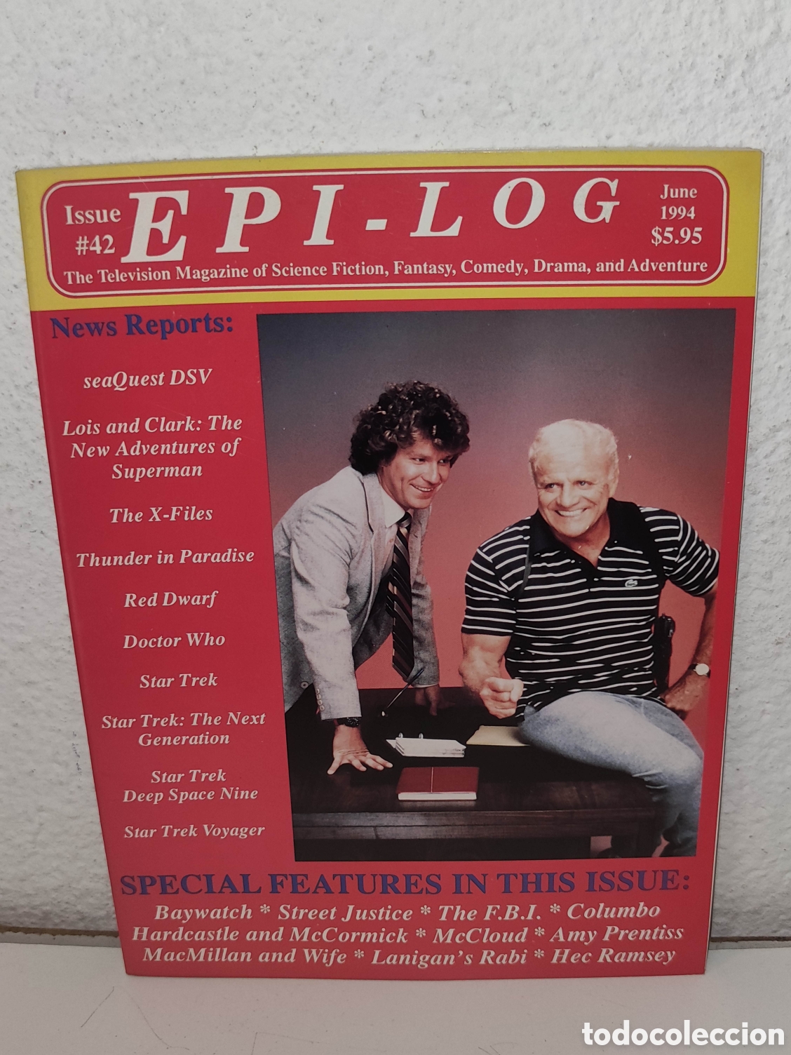 Libros de segunda mano: Revista - Epi-Log Magazine Issue # 42 - Baywatch, Columbo, McCloud, MacMillan - Importacion
