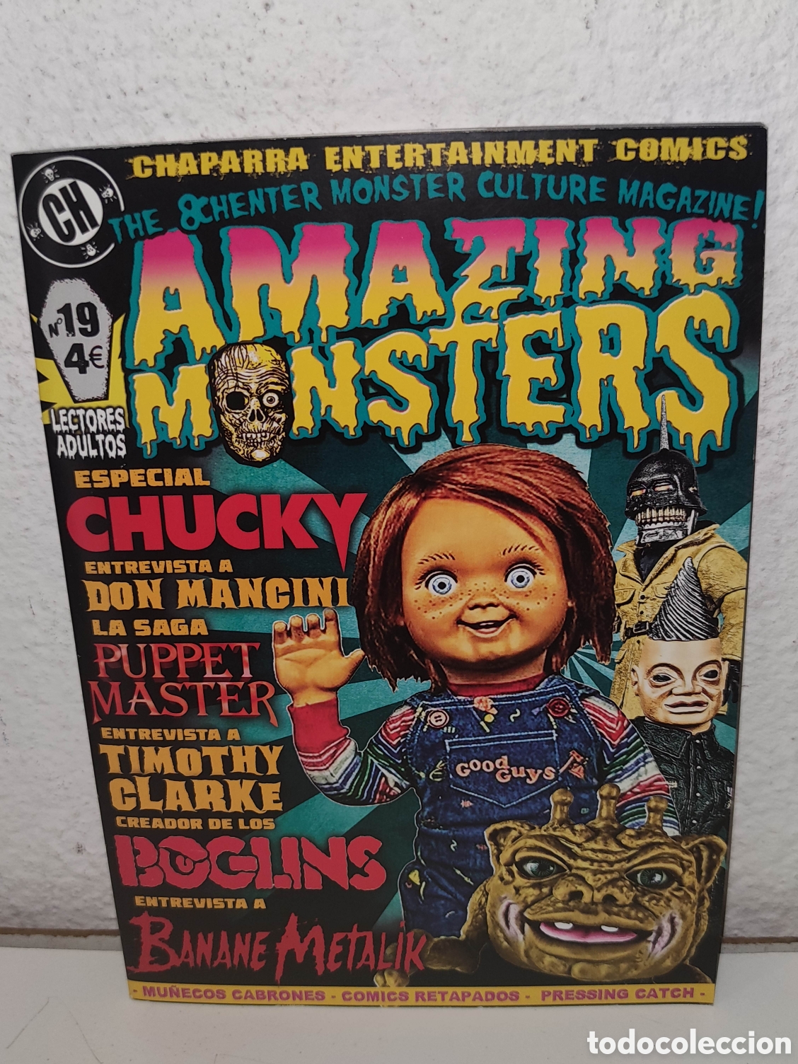 Libros de segunda mano: REVISTA - AMAZING MONSTERS 19 - CHAPARRA ENTERTAINMENT COMICS - THE OCHENTER MONSTER MAGAZINE