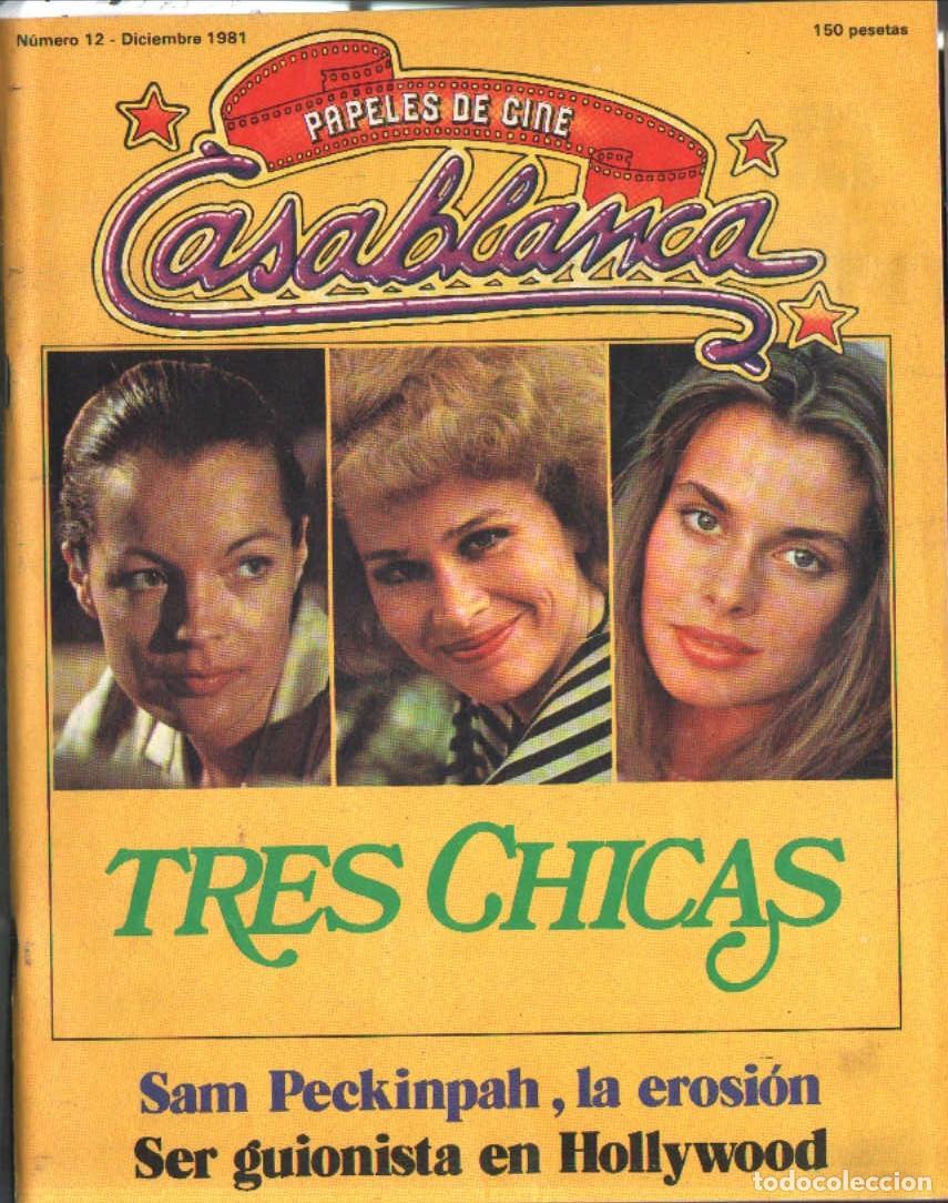 Libros de segunda mano: REVISTA PAPELES DE CINE CASABLANCA N&ordm; 12 DICIEMBRE 1981. VV.AA. A-CI-1227