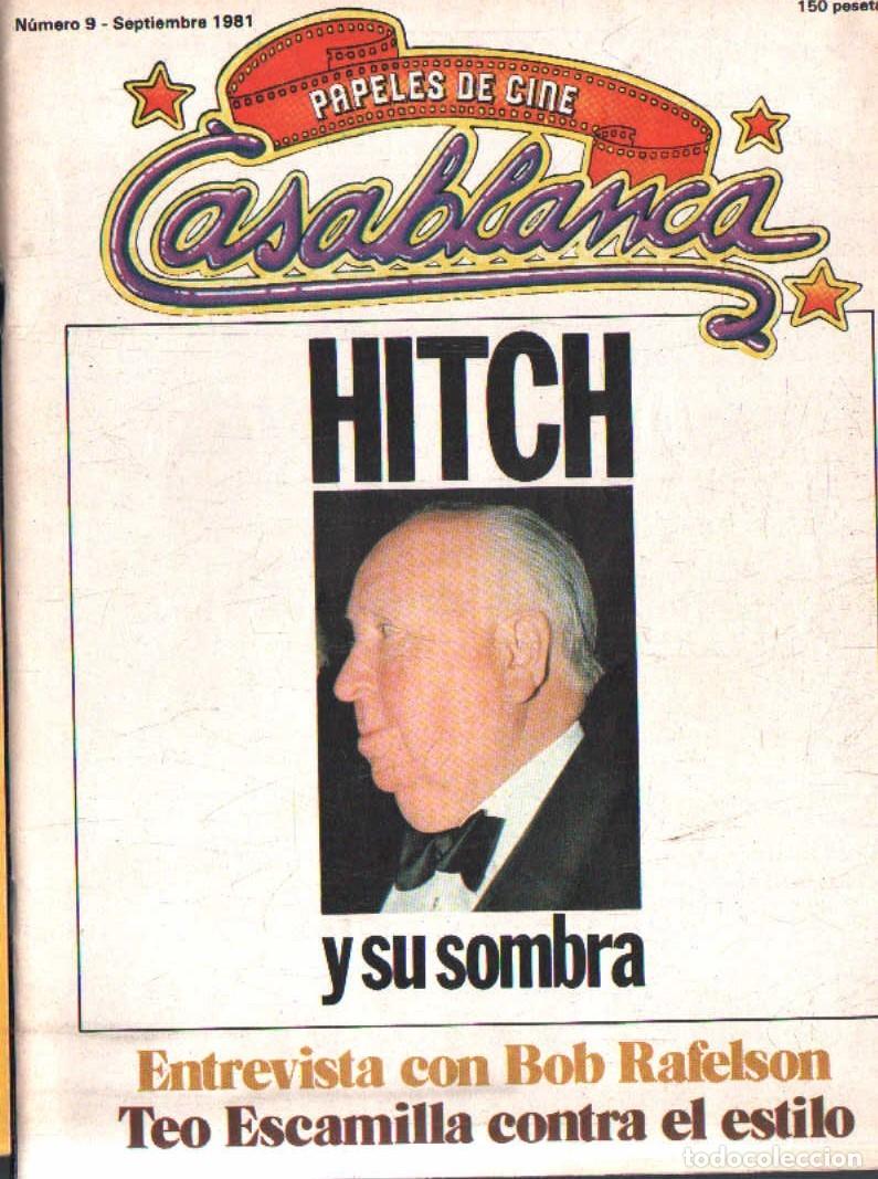 Libros de segunda mano: REVISTA PAPELES DE CINE CASABLANCA N&ordm; 9 SEPTIEMBRE 1981. VV.AA. A-CI-1228