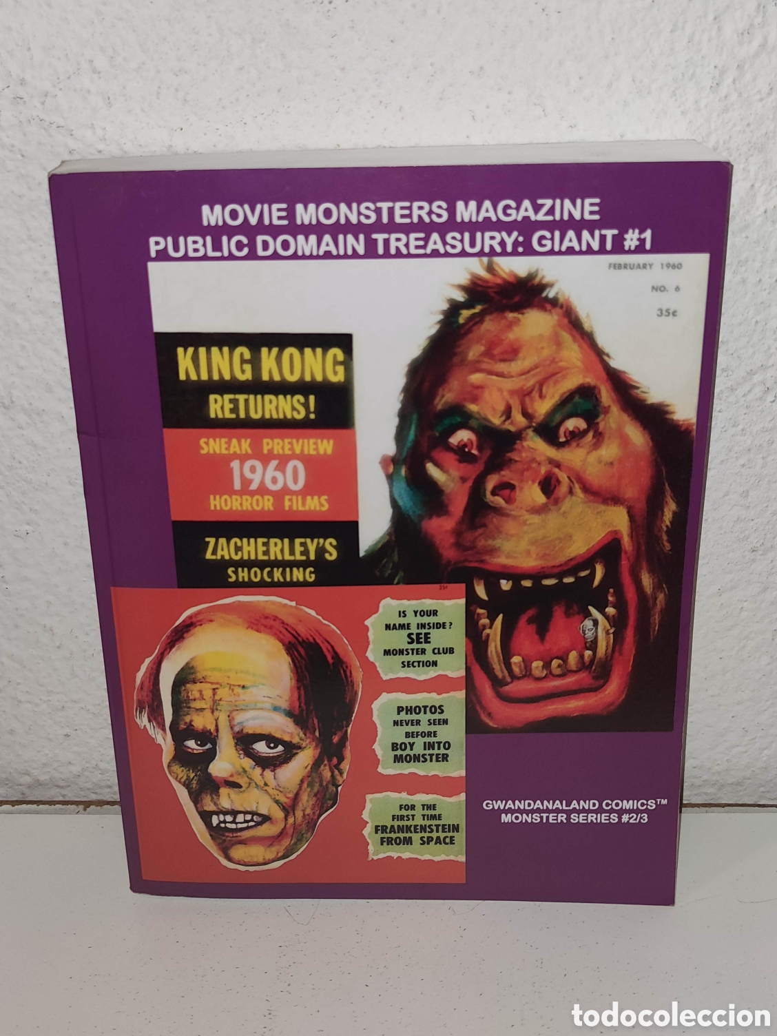 Libros de segunda mano: Libro - Movie monsters magazine - Public domain treasury giant 1 - Famous monsters - Importacion