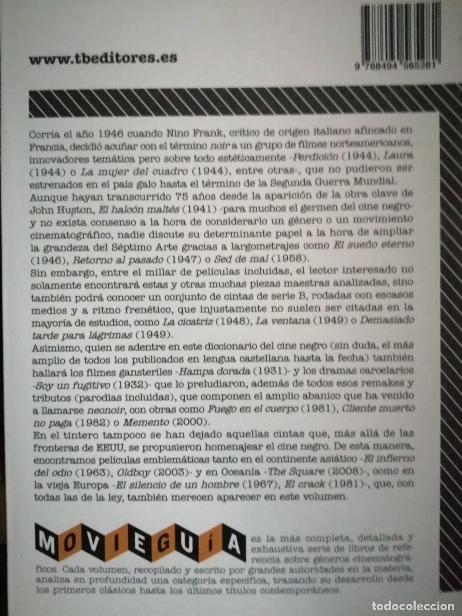 Libros de segunda mano: Diccionario de pel&iacute;culas. El Cine Negro. - Foto 2