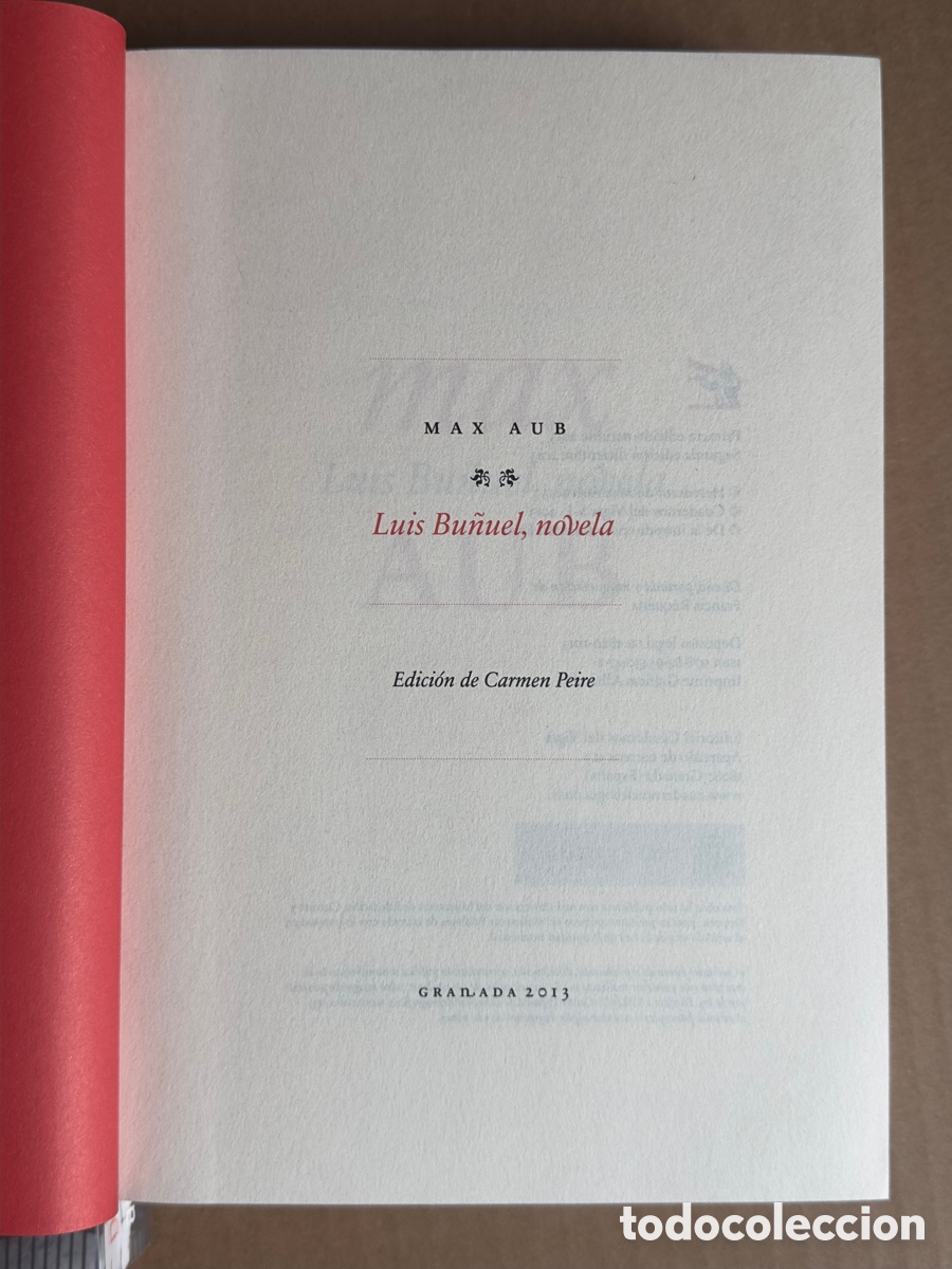 Libros de segunda mano: MAX AUB. Luis Bu&ntilde;uel, novela. - Foto 3