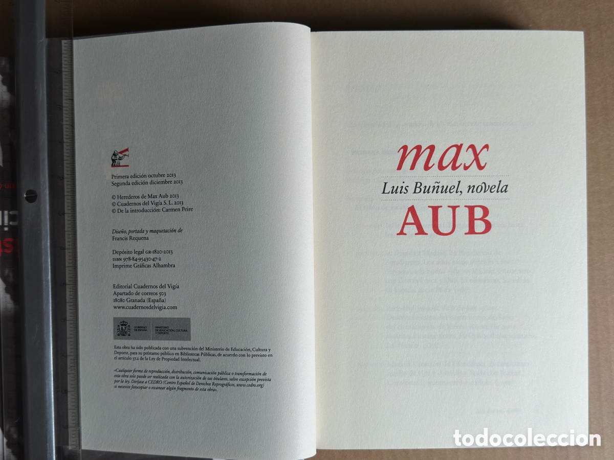 Libros de segunda mano: MAX AUB. Luis Bu&ntilde;uel, novela. - Foto 4