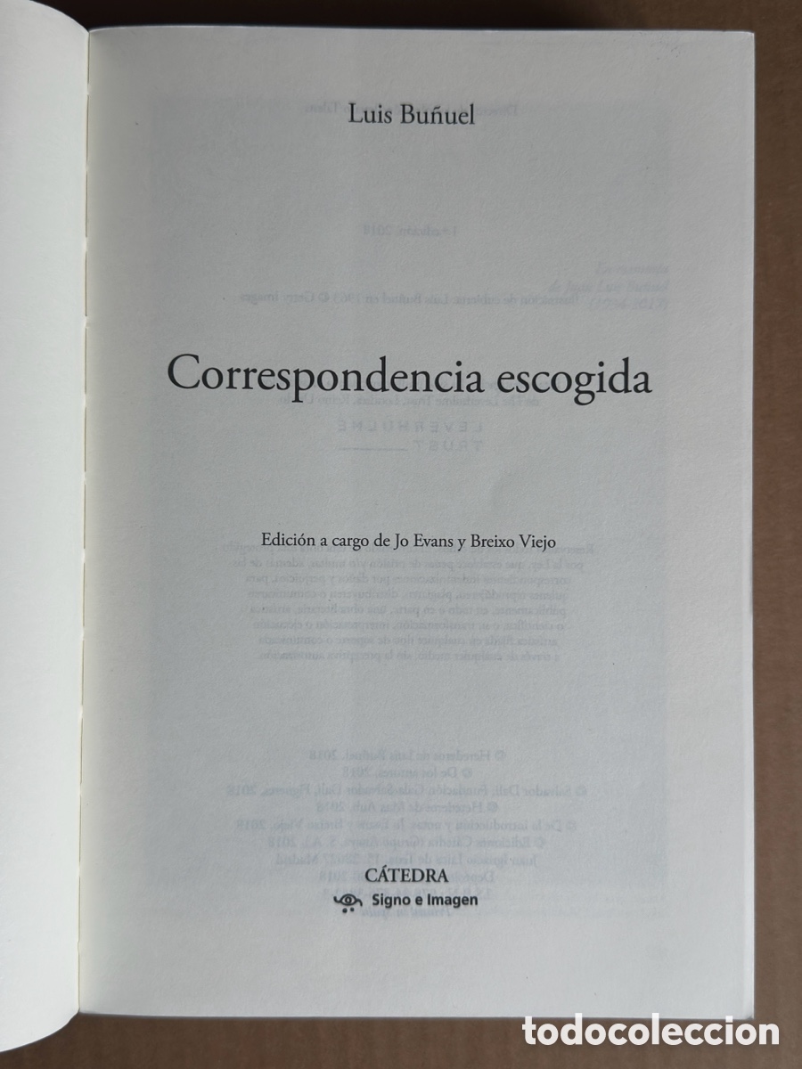 Libros de segunda mano: Luis Bu&ntilde;uel. Correspondencia escogida - Foto 2