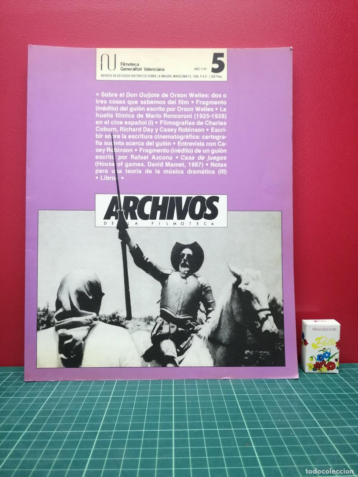 Libros de segunda mano: Archivos de la Filmoteca n&ordm; 5