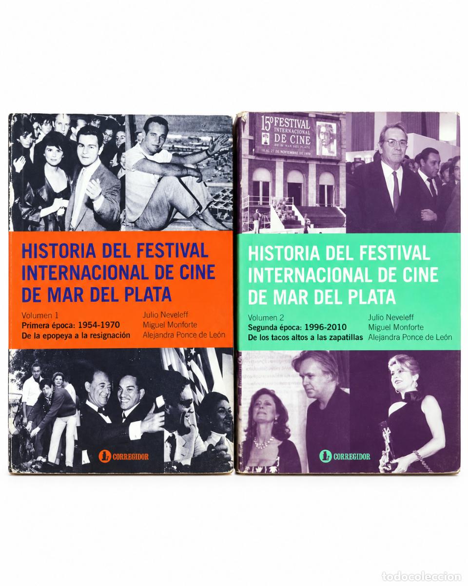 Libros de segunda mano: Historia del Festival Internacional de Cine de Mar del Plata &ndash; Corregidor &ndash; 2 vol&uacute;menes &ndash; 2013-2014