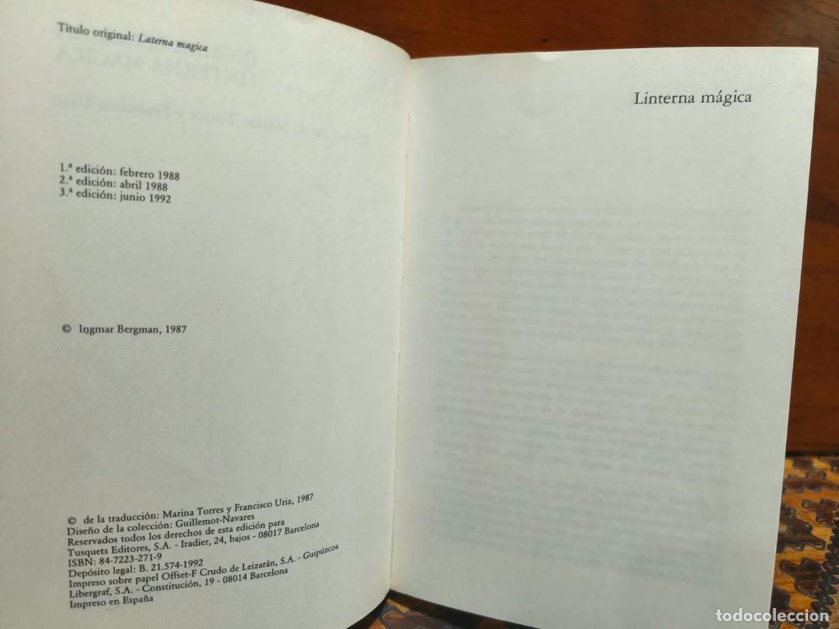 Libros de segunda mano: Linterna m&aacute;gica &mdash; Ingmar Bergman - Foto 4