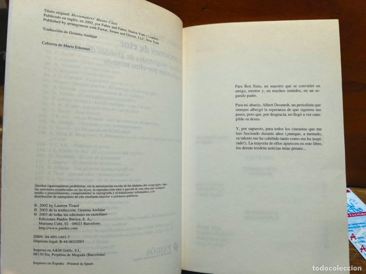 Libros de segunda mano: Lecciones de cine &mdash; Laurent Tirard - Foto 3