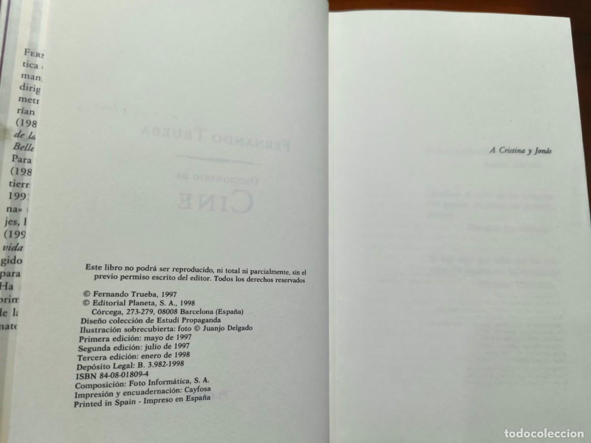 Libros de segunda mano: Diccionario de cine &mdash; Fernando Trueba - Foto 3