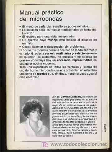 Libros de segunda mano: COCINA = = MANUAL PR&Aacute;CTICO DEL MICROONDAS = = CON RECETARIO - Foto 2