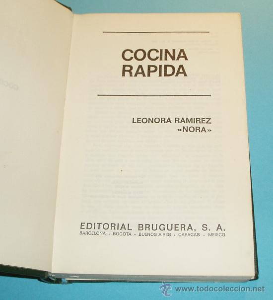 Libros de segunda mano: COCINA R&Aacute;PIDA. LEONORA RAM&Iacute;REZ NORA - Foto 1