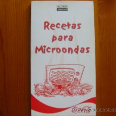 Libros de segunda mano: LIBRO RECETAS PARA MICROONDAS (2004) DE Mª JESÚS GIL. EDITORIAL SANTILLANA / COCA COLA. NUEVO