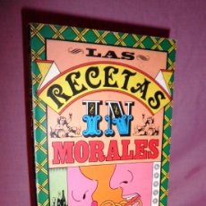 Libros de segunda mano: LAS RECETAS INMORALES - M.VAZQUEZ MONTALBAN - 1ª EDICION AÑO 1981 - MUY ILUSTRADO.. Lote 36050979