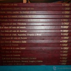 Libros de segunda mano: ENCICLOPEDIA DEL VINO - 18 TOMOS - ORBIS 1987(ENOLOGÍA-SOMMELIER-CATAS-CIENCIA-VITICULTURA-HISTORIA). Lote 44808646