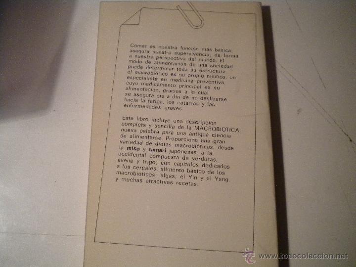 Libros de segunda mano: Macrobi&oacute;tica  - una forma de alimentarse - Foto 2
