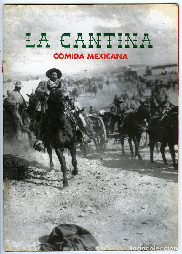Libros de segunda mano: La Cantina. Comida mexicana. Complejo Tito's Playa de Moj&aacute;car. Carta-Men&uacute;. 12 pp.