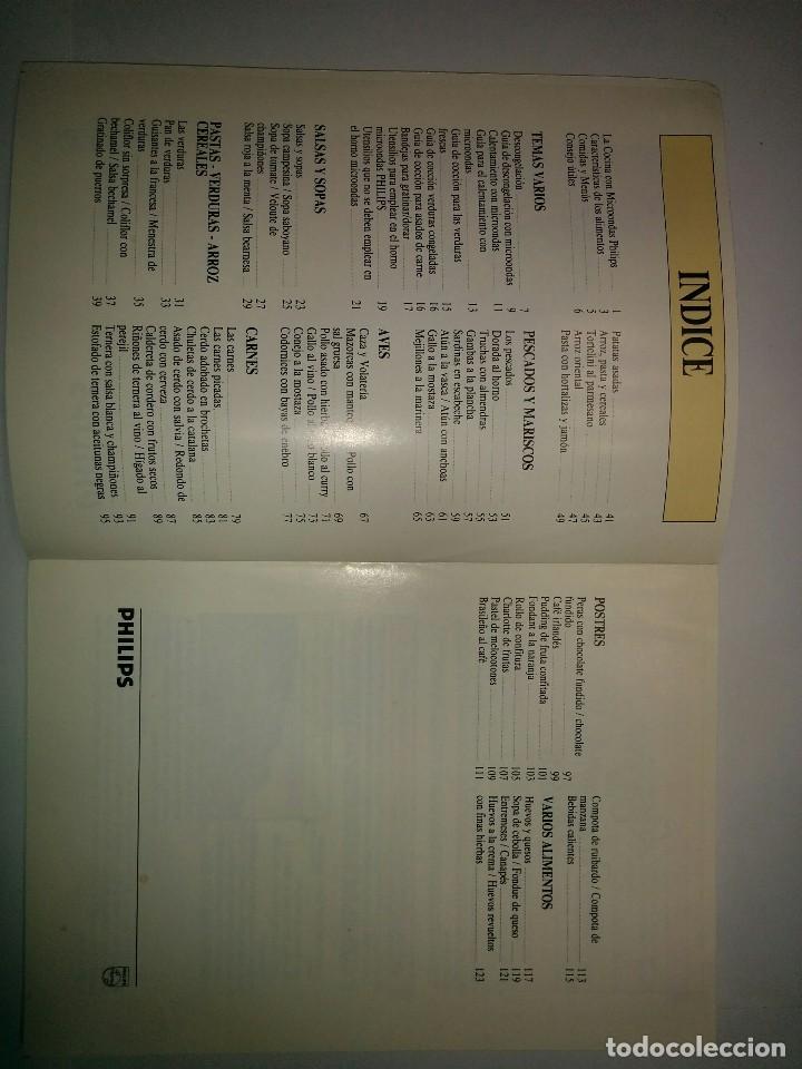 Libros de segunda mano: LA COCINA CON MICROONDAS PHILIPS - Foto 3