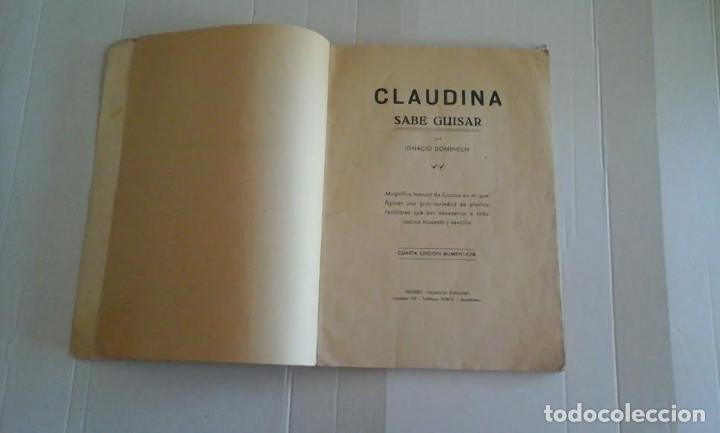 Libros de segunda mano: Claudina sabe guisar - Foto 2