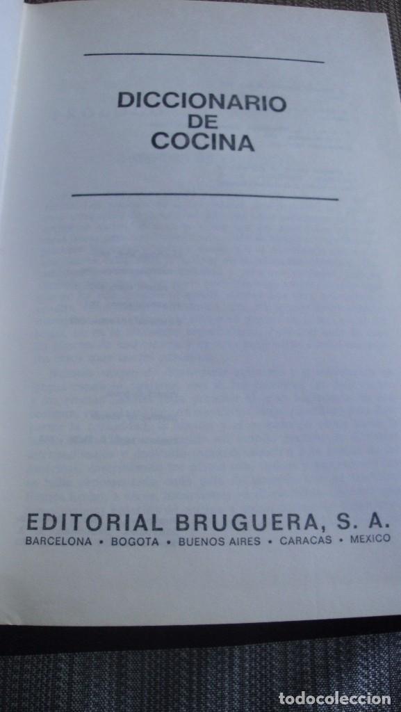 Libros de segunda mano: DICCIONARIO DE COCINA - Foto 4