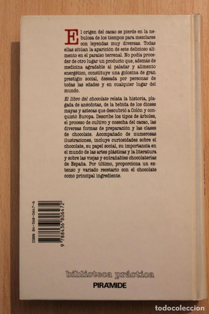 Libros de segunda mano: Ignacio De la Mota - El libro del chocolate - Pir&aacute;mide - Foto 2