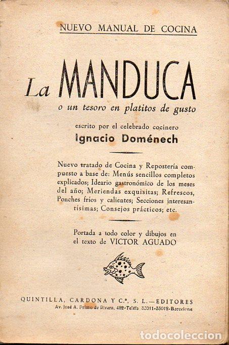 Libros de segunda mano: IGNACIO DOM&Eacute;NECH : LA MANDUCA (c. 1940) - Foto 1