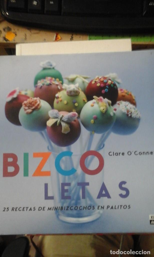 Libros de segunda mano: BIZCOLETAS. 25 recetas de Minibizcochos en Palitos (Madrid, 2011)