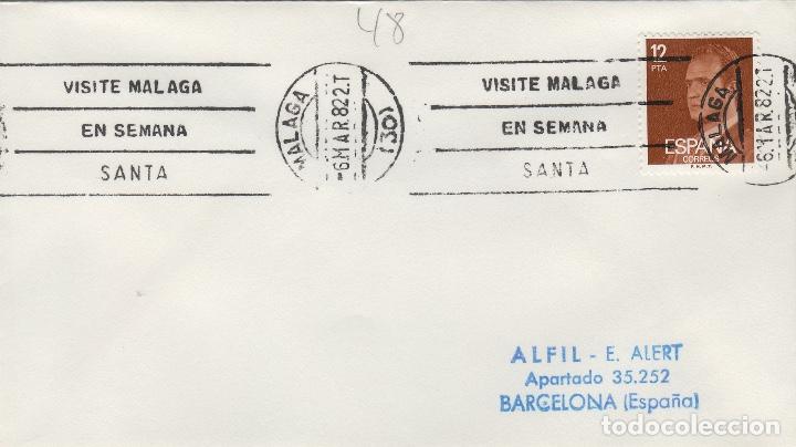 Libros de segunda mano: MALAGA  1982 - VISITE M&Aacute;LAGA EN Semana Santa - SOBRE CON MATASELLOS DE RODILLO